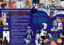 Exposition modulable Machines volantes de Léonard de Vinci Robots manipulables Robot humanoïde Espace virtuel