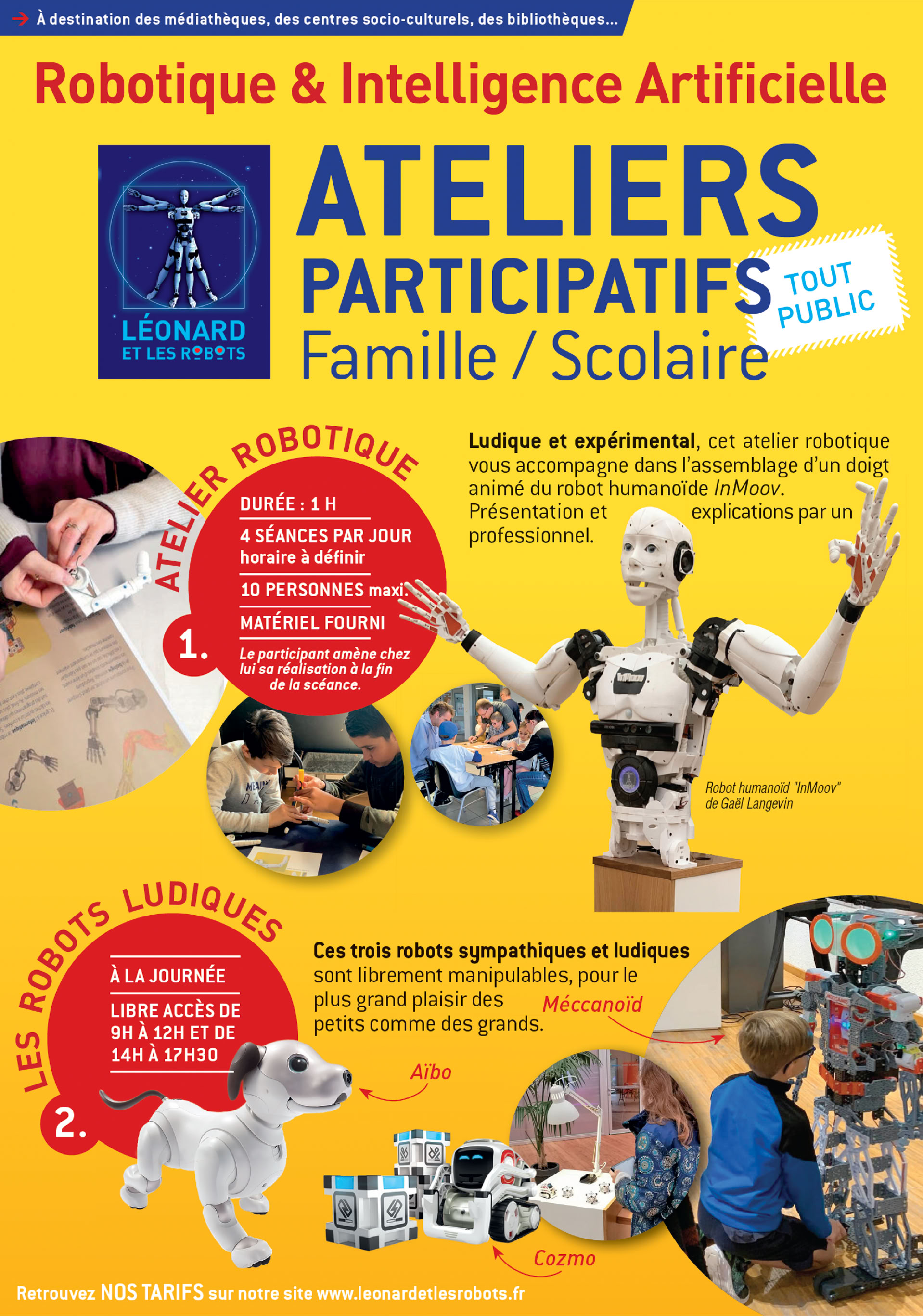 exposition cité des sciences, exposition Léonard de Vinci, Machines volantes, Ateliers de robotique, aibo sony,  inmoov, exposition robots, exposition permanente robots